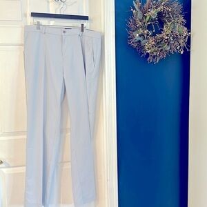 NWT Men’s Sligo Gray & White Polyester & Spandex Flat Front Golf Pants Sz 38